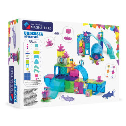 MAGNA-TILES Podmořské dobrodružství, 58dílná magnetická stavebnice