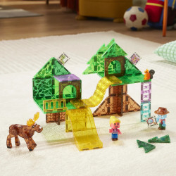 Magnetická stavebnice MAGNA-TILES Dobrodružství v korunách stromů, 42 dílů