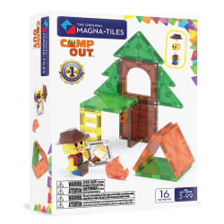 Magnetická stavebnice MAGNA-TILES Táboření, 16 dílů