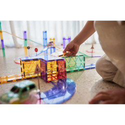 Cleverclixx – Magnetická závodní dráha Pastel – 80 ks