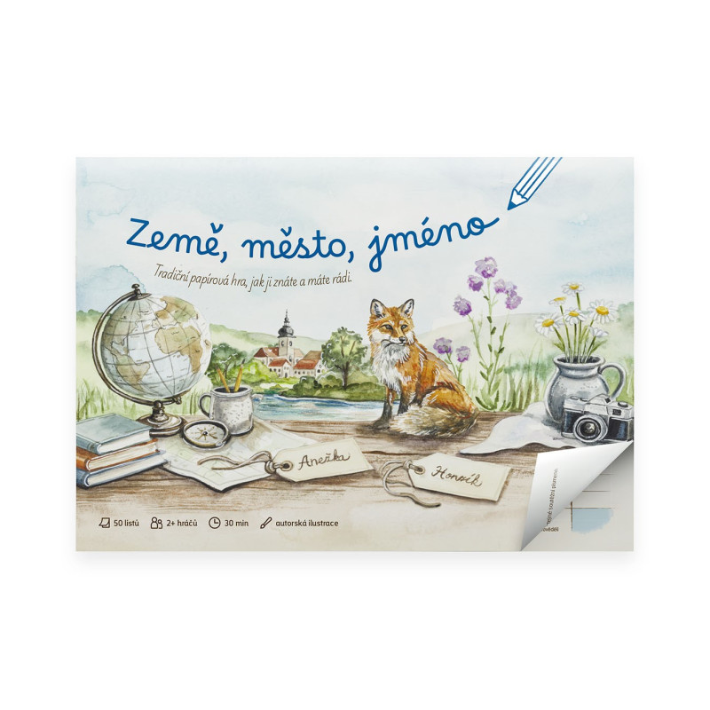 Papírová hra - Země, město, jméno…