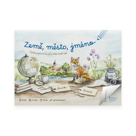 Papírová hra - Země, město, jméno…
