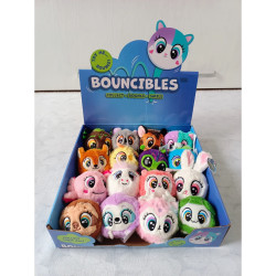 BOUNCIBLES Set skákacích plyšových míčků, 16 kusů