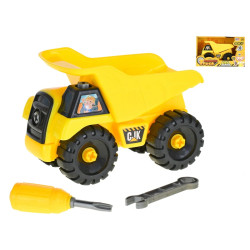 Auto sklápěčka 16cm volný chod šroubovací s doplňky v krabičce