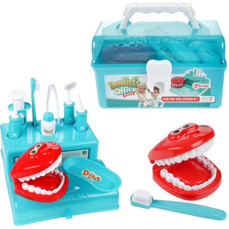 Zubařský kufřík DENTIST (10 kusů) hraní rolí dětského zubaře