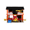 Auto servis 2 patra + 3 auta plast v krabici 59x39x15cm Wader