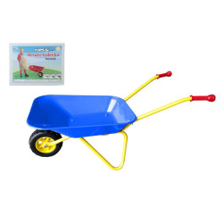 Kolečko plechové velké modré 78x40x32cm v krabici