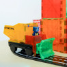 Magna Tiles - Magnetická stavebnice Builder Xl trucks - 50 dílů