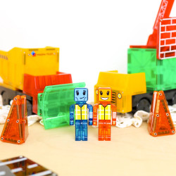 Magna Tiles - Magnetická stavebnice Builder Xl trucks - 50 dílů