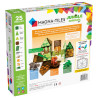 Magnetická stavebnice MAGNA TILES - Jungle 25 dílů