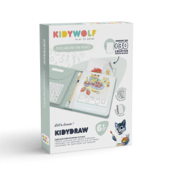 Podsvícený tablet na kreslení Kidywolf Kidydraw Pad - Jídlo světa