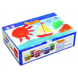 Prstové barvy 6 x 125 ml