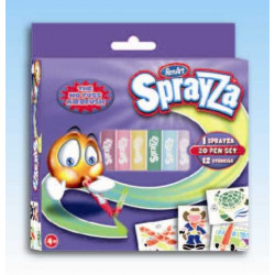 Sprayza 20-Pen & Stencils Pack